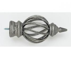 Bird Cage Finial - Antique Pewter - 011